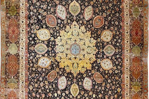 Πετάξτε πάνω σε περσικά χαλιά και χαλάκια